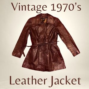 Women’s Vintage Leather Jacket .
